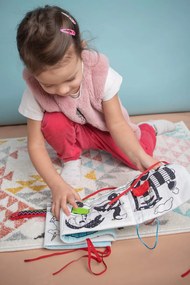 Mom’s Care - Libro sensoriale in tessuto - trenino