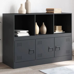 Credenza Antracite 99x39x73 Cm İn Acciaio /