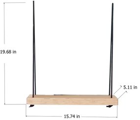 Mensola a muro 50x40 cm abete