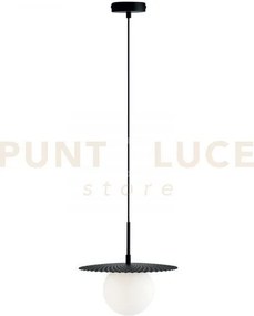 Lampadario a sospensione chaplin nera 1 luce attacco g9 30x30x159,8...