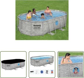 Piscina Power Steel - Bestway Set Piscina Power Steel 427x250x100 cm