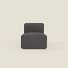 BonBon modulo centrale 70 cm – Poltrona o elemento componibile in tessuto smacchiabile T23 antracite