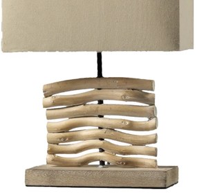 ONLI - Lampada da tavolo MARICA 1xE27/22W/230V beige 38 cm