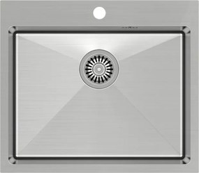 Lavello in acciaio RUSSEL 110 BRUSH NICKEL