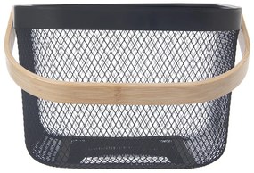 Cesto con filo metallico in metallo 24,5x24,5x30 cm Radka – Orion