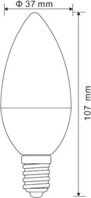 Lampadina LED dimmerabile E14/5W/230V 4000K - Globo 10560DCK