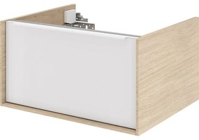 Mobile sottolavabo e lavabo Neo Frame per vasca centrale marrone bianco L 60 x H 32 x P 48 cm 1 cassetto