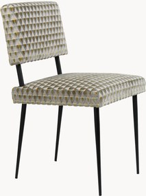 Sedia imbottita in velluto M-Chair