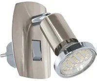 Applique Moderna Mini 4 Acciaio Nichel Satinato 1 Luce Gu10 2,8W