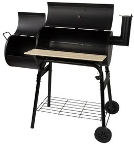 Barbecue a Carboni con Ruote Aktive Nero Acciaio Plastica Metallo smaltato 106 x 106 x 61 cm