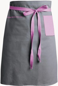 Grembiule corto con tasca rosa Classic