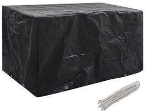 Coperture arredi giardino 2 pz 8 occhielli 180x70x90 cm