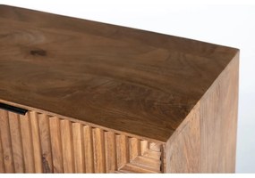 Mobile TV di colore naturale in mango massiccio 160x58x40 cm Nereida – MOME