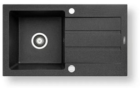 Pyramis 70006801 - Lavello cucina NEXT 76x44 cm granito/nero