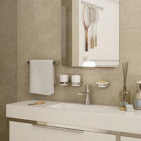 NIMCO MA 29046-26 - Appendiabiti da parete MAYA 46 cm cromo lucido