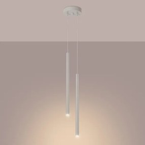 Sollux SL.1513 - Lampadario a sospensione con filo PASTELO 2xG9/8W/230V color crema