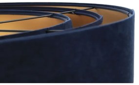 Lampadario su filo TRINITI 1xE27/60W/230V blu/oro