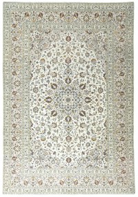 Kashan Tappeto persiano 350x240 Beige (Iran) Annodato A Mano