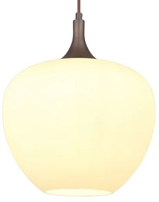 Globo 15548H1C - Lampadario a sospensione con filo MAXY 1xE27/60W/230V bianco/marrone