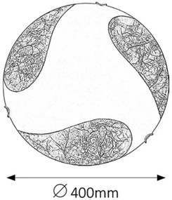 Rabalux 1942 - Plafoniera ART GOLD 2xE27/60W/230V