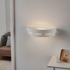 SOLLUX LIGHTING Applique Tavern in ceramica, up/down, bianco