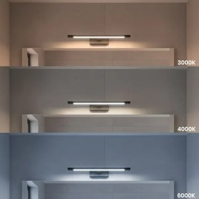 Illuminazione a LED per specchio da bagno KLIMT LED/8W/230V 3000/4000/6000K 40 cm IP44 nero