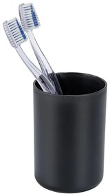 Set di accessori per il bagno nero opaco in plastica Fano – Allstar