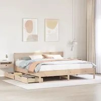 Letto senza Materasso 180x200 cm in Legno Massello di Pino 3301857