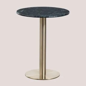 Tavolo da bar rotondo in marmo Cosmopolitan VERDE & Ø60 cm & - Sklum