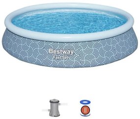 Piscina Gonfiabile Bestway Azzurro 396 x 84 cm