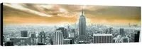 Stampa su tela Skyline Empire seppia, multicolore 140 x 70 cm