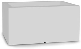 Fioriera bianca LUNGO con illuminazione LED 75 x 38 cm