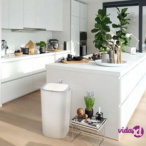 EKO Pattumiera con Sensore Smart Morandi 30 L Bianca