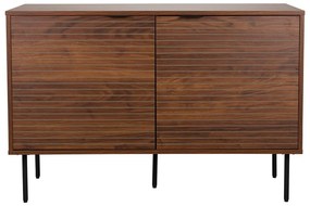 Cassettiera marrone con effetto noce 110x74x40 cm Stripes – White Label