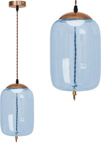 Lampada LED Da Soffitto Pensile Di Vetro Blu APP443-CP