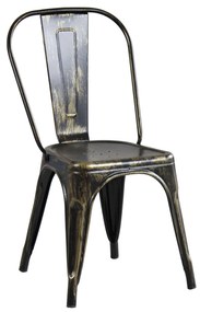 AGATHA - sedia in metallo nero antico