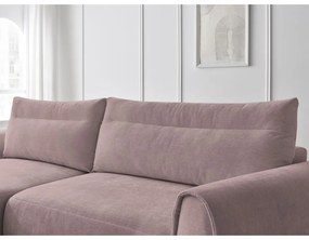 Divano angolare in rosa chiaro Aden – Bobochic Paris