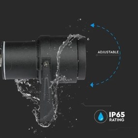 Lampada da esterno LED LED/12W/230V 3000K nero IP65