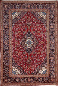 Kashan Tappeto persiano 290x200 Rosso (Iran) Annodato A Mano