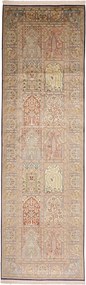 Cashmere Silk Tappeto 90 x 310 (Indian) Annodato A Mano