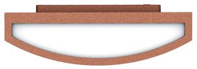 Applique Slim per Esterni con Griglia decorativa IP65 - E27 Corten