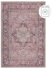 Tappeto lavabile rosso chiaro con fibre riciclate 80x150 cm Windsor - Flair Rugs