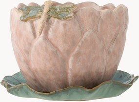 Vaso con piattino in gres Jaylee