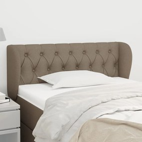 Testiera Ad Orecchio Tortora 103x23x78/88 Cm İn Tessuto /