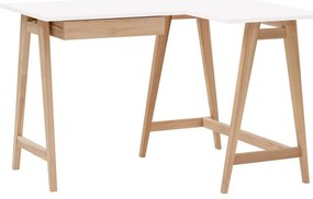 Tavolo da lavoro con piano bianco 85x115 cm Luka - Ragaba