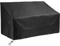 Copertura Protettiva Da Esterno 155X95X70Cm Per Divano A Due Posti Resistente all'Acqua e Raggi UV col nero C2438102