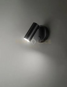 Canor faretto singolo in metallo colore nero orientabile led 4,5w 3...