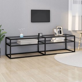 Mobile Porta Tv Trasparente 160x40x40,5 Cm İn Vetro Temperato /