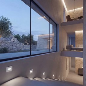 Segnapasso LED per scatola 503 3.5W IP65 Luce Asimmetrica Colore Bianco Naturale 4.200K