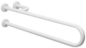 Barra di sostegno bianca con rinforzo 65 cm Sinistro